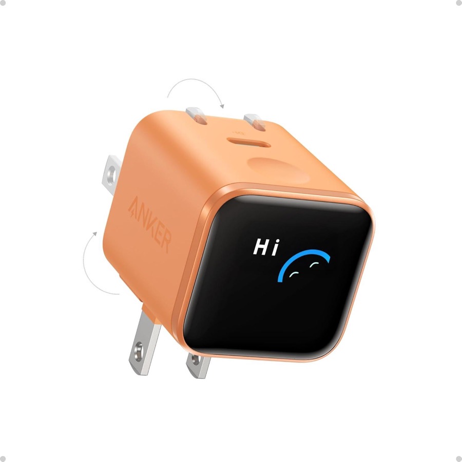 Anker Smart Display Charger, Anker Nano 45W GaN Fast Charging USB C Charger, Nano 45W GaN Fast Charging USB C Charger, 180° Foldable Plug, Smart Recognition, Built-in Care Mode, for iPhone17/16/15