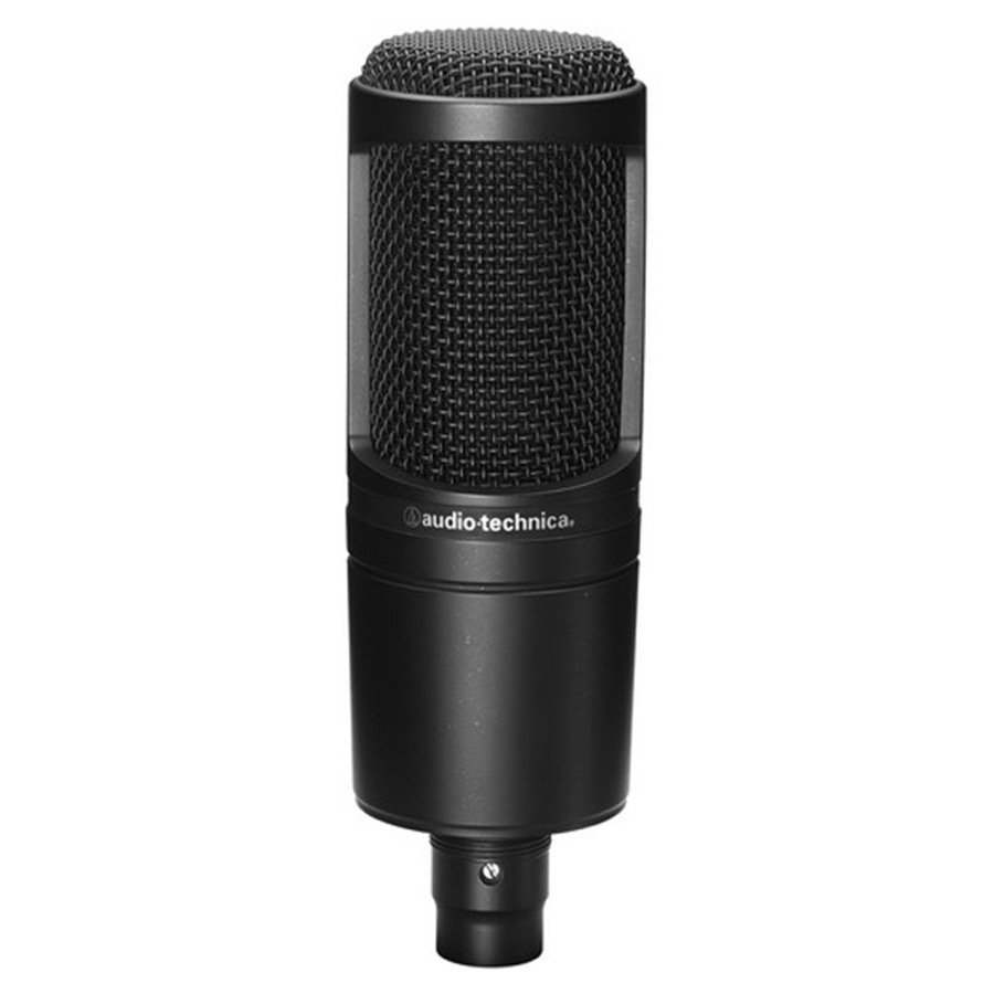 Audio-Technica AT2020 Cardioid Condenser Microphone with MBA38 Microphone Boom Arm and SHM-SCM1 Suspension Shockmount