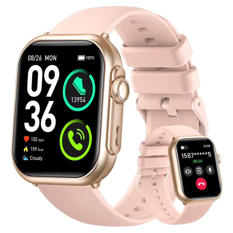 Health & Fitness Trackers for Women Men: 30 Day Battery Life Activity Tracker with Answer/Make Call Blood Pressure SpO2 Sleep Heart Rate Monitor 120+ Sports 5ATM Smart Watch for iPhone Android Reloj