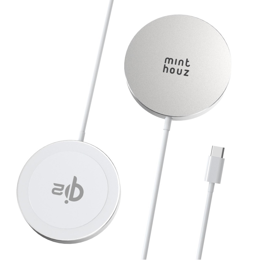 Minthouz Qi2 Certified 15W Wireless Charger, Magnetic Charging Pad for iPhone 16/15/14/13/12 Series, Airpods 2/3/Pro and More Qi-Enabled Devices